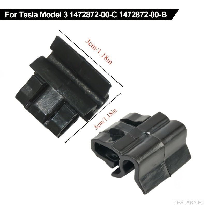 4pcs Durable Plastic Buckles for Tesla for Model Y / 3 Front Trunk, Luggage Storage Box Fixing Bracket, OE 1472872 - 00 - B (for Model Y) 1472872 - 00 - C (Model 3), Black, Matching Buckle - TESLARY Tesla Shop Accessories Europe Nederlands Ireland Deutsch