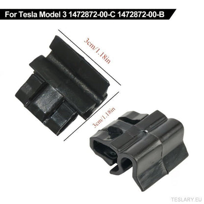 4pcs Durable Plastic Buckles for Tesla for Model Y / 3 Front Trunk, Luggage Storage Box Fixing Bracket, OE 1472872 - 00 - B (for Model Y) 1472872 - 00 - C (Model 3), Black, Matching Buckle - TESLARY Tesla Shop Accessories Europe Nederlands Ireland Deutsch
