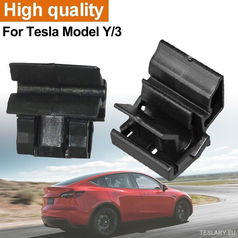 4pcs Durable Plastic Buckles for Tesla for Model Y / 3 Front Trunk, Luggage Storage Box Fixing Bracket, OE 1472872 - 00 - B (for Model Y) 1472872 - 00 - C (Model 3), Black, Matching Buckle - TESLARY Tesla Shop Accessories Europe Nederlands Ireland Deutsch