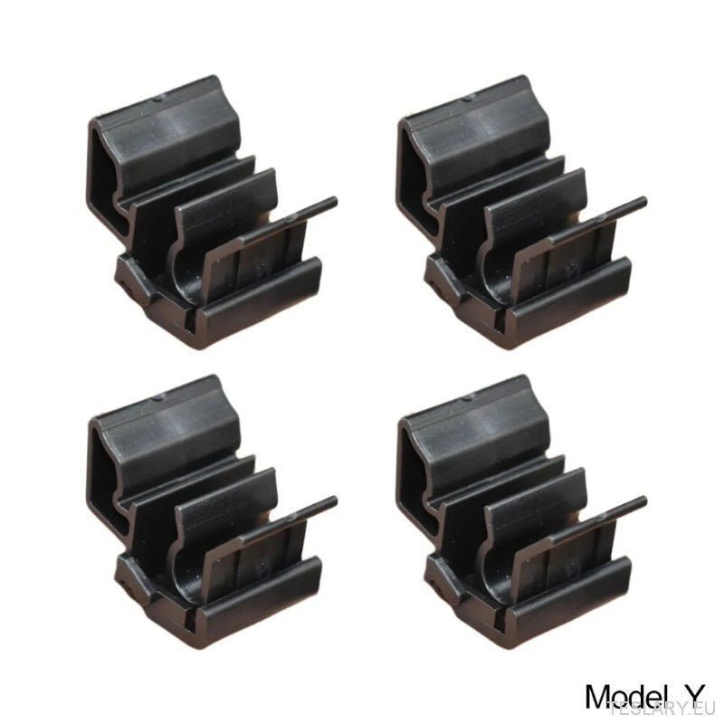 4pcs Durable Plastic Buckles for Tesla for Model Y / 3 Front Trunk, Luggage Storage Box Fixing Bracket, OE 1472872 - 00 - B (for Model Y) 1472872 - 00 - C (Model 3), Black, Matching Buckle - TESLARY Tesla Shop Accessories Europe Nederlands Ireland Deutsch