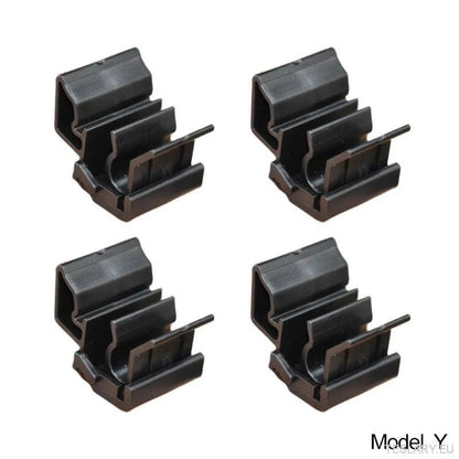 4pcs Durable Plastic Buckles for Tesla for Model Y / 3 Front Trunk, Luggage Storage Box Fixing Bracket, OE 1472872 - 00 - B (for Model Y) 1472872 - 00 - C (Model 3), Black, Matching Buckle - TESLARY Tesla Shop Accessories Europe Nederlands Ireland Deutsch