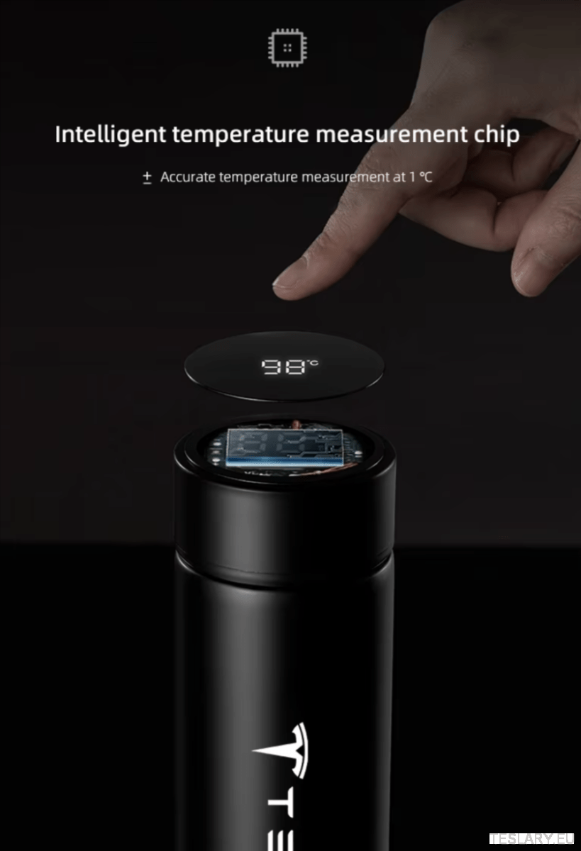 500ml Portable Insulated Travel Mug for Outdoor Adventures with Tesla Logo - TESLARY Tesla Shop Accessories Europe Nederlands Dublin Cork Ireland Deutschland Espana Alicante France Italia