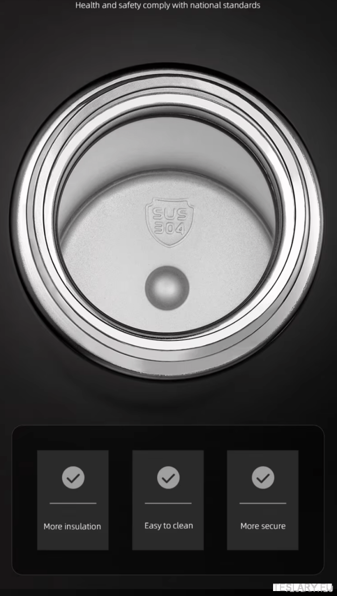 500ml Portable Insulated Travel Mug for Outdoor Adventures with Tesla Logo - TESLARY Tesla Shop Accessories Europe Nederlands Dublin Cork Ireland Deutschland Espana Alicante France Italia