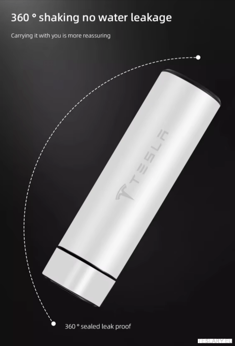 500ml Portable Insulated Travel Mug for Outdoor Adventures with Tesla Logo - TESLARY Tesla Shop Accessories Europe Nederlands Dublin Cork Ireland Deutschland Espana Alicante France Italia