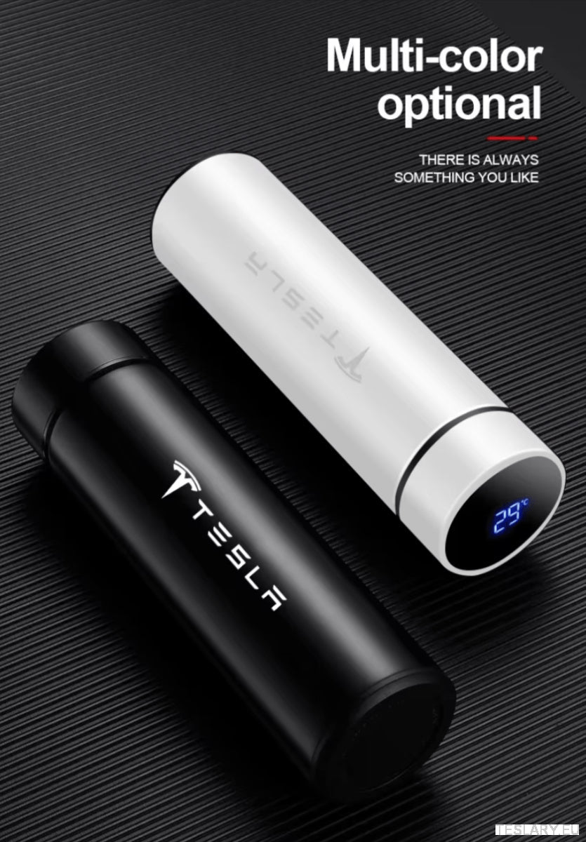 500ml Portable Insulated Travel Mug for Outdoor Adventures with Tesla Logo - TESLARY Tesla Shop Accessories Europe Nederlands Dublin Cork Ireland Deutschland Espana Alicante France Italia