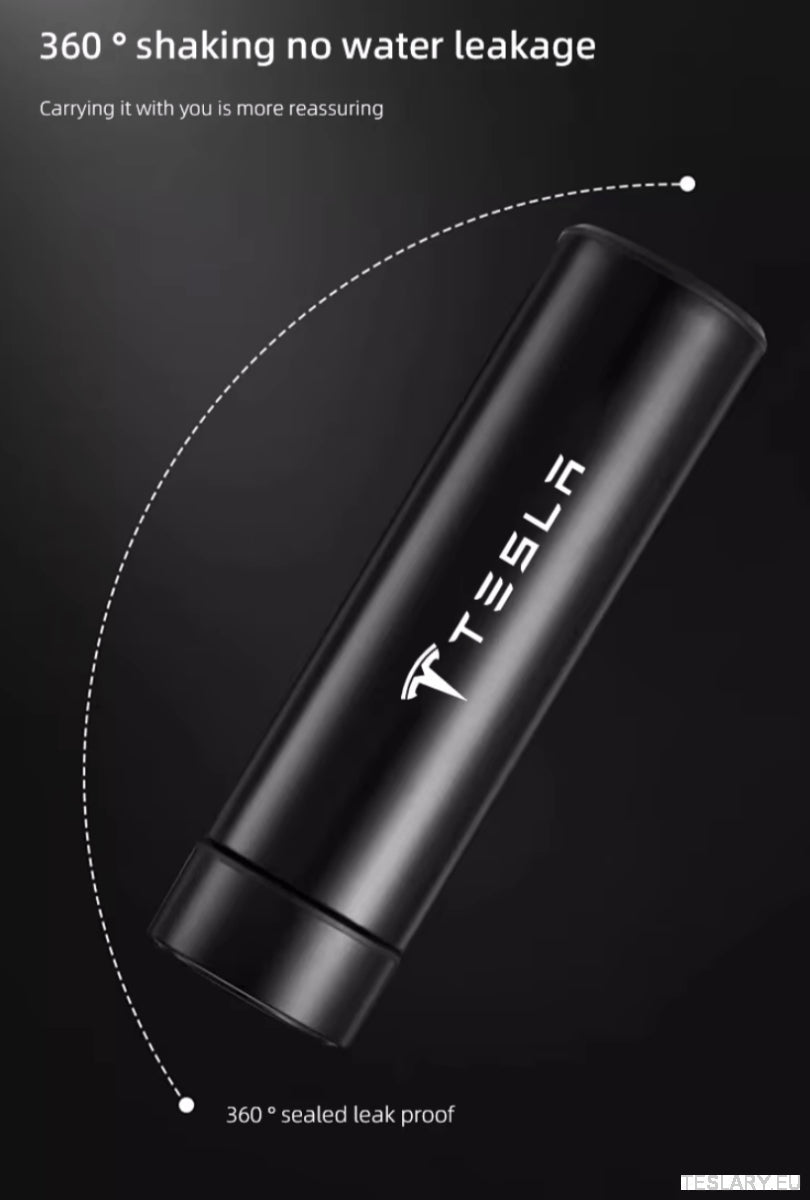 500ml Portable Insulated Travel Mug for Outdoor Adventures with Tesla Logo - TESLARY Tesla Shop Accessories Europe Nederlands Dublin Cork Ireland Deutschland Espana Alicante France Italia