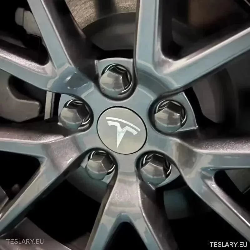 56mm Wheel Centre Caps with Logo for Tesla 3 , Y , S and X - TESLARY Tesla Shop Accessories Europe Nederlands Ireland Deutschland Espana Alicante France Italia