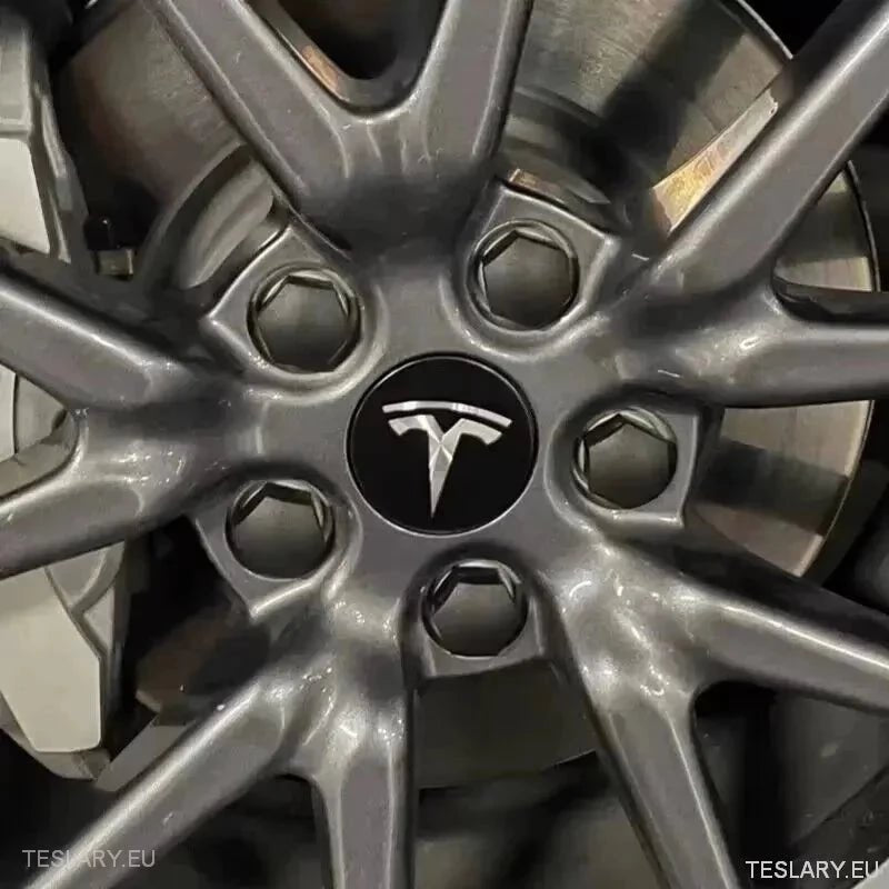 56mm Wheel Centre Caps with Logo for Tesla 3 , Y , S and X - TESLARY Tesla Shop Accessories Europe Nederlands Ireland Deutschland Espana Alicante France Italia