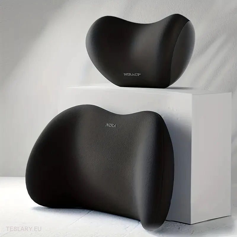 Memory Foam Neck Pillow & Back Support Cushion for All Tesla Models -TESLARY.IE Tesla Shop Europe