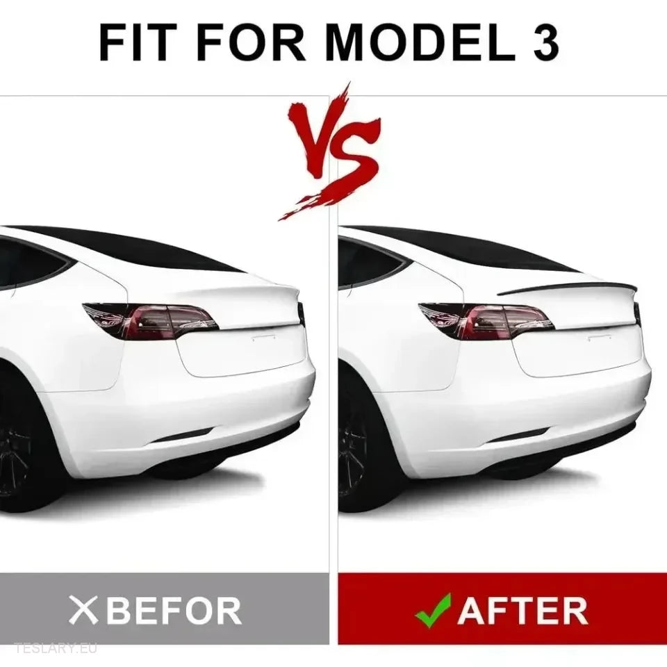 Rear Trunk Spoiler for Tesla Model 3 2019 - 2023 -TESLARY.IE Tesla Shop Europe