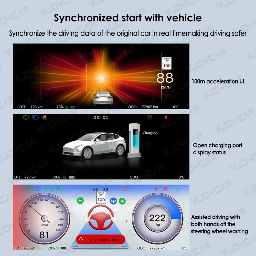 Tesla 3/Y Dash Instrument Cluster 6.2" Wide Multi Function -TESLARY.IE Tesla Shop Europe