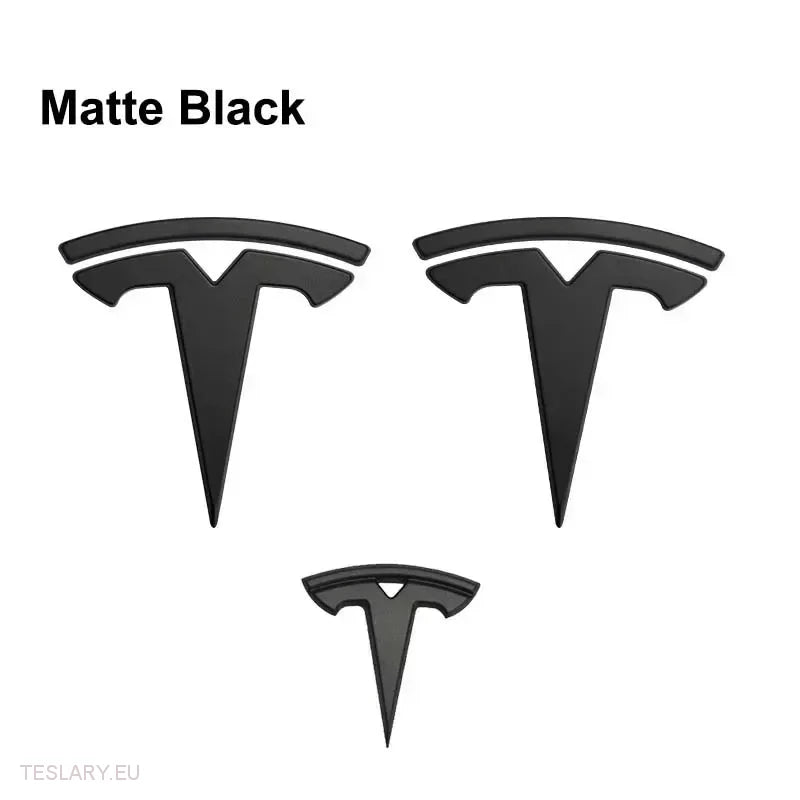 Tesla Model Y Front , Rear & Steering Wheel Logos Kit