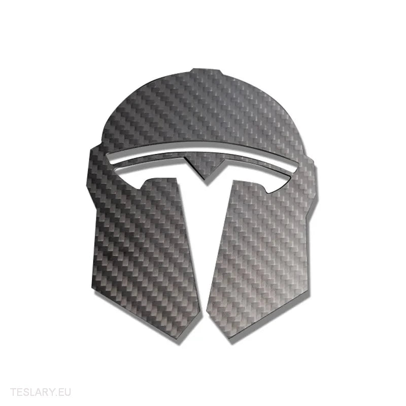 Tesla 3/Y Mandalorian Emblem Helmet Logo Design -TESLARY.IE Tesla Shop Europe