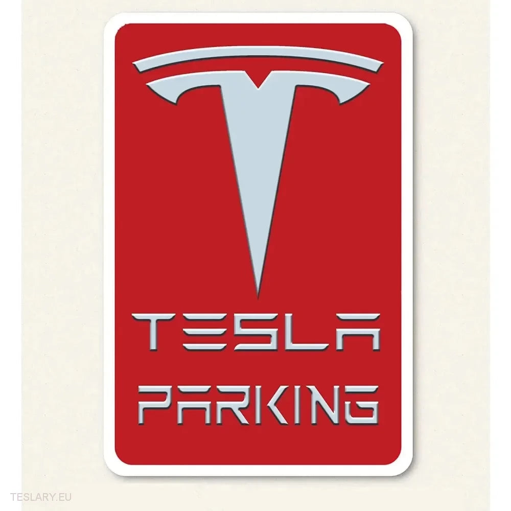 Tesla Parking -  Metal Sign