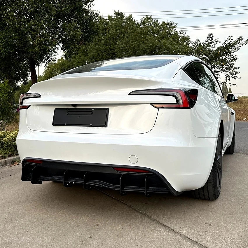 Tesla 3 Highland Rear Bumper Diffuser Body Kit -TESLARY.IE Tesla Shop Europe