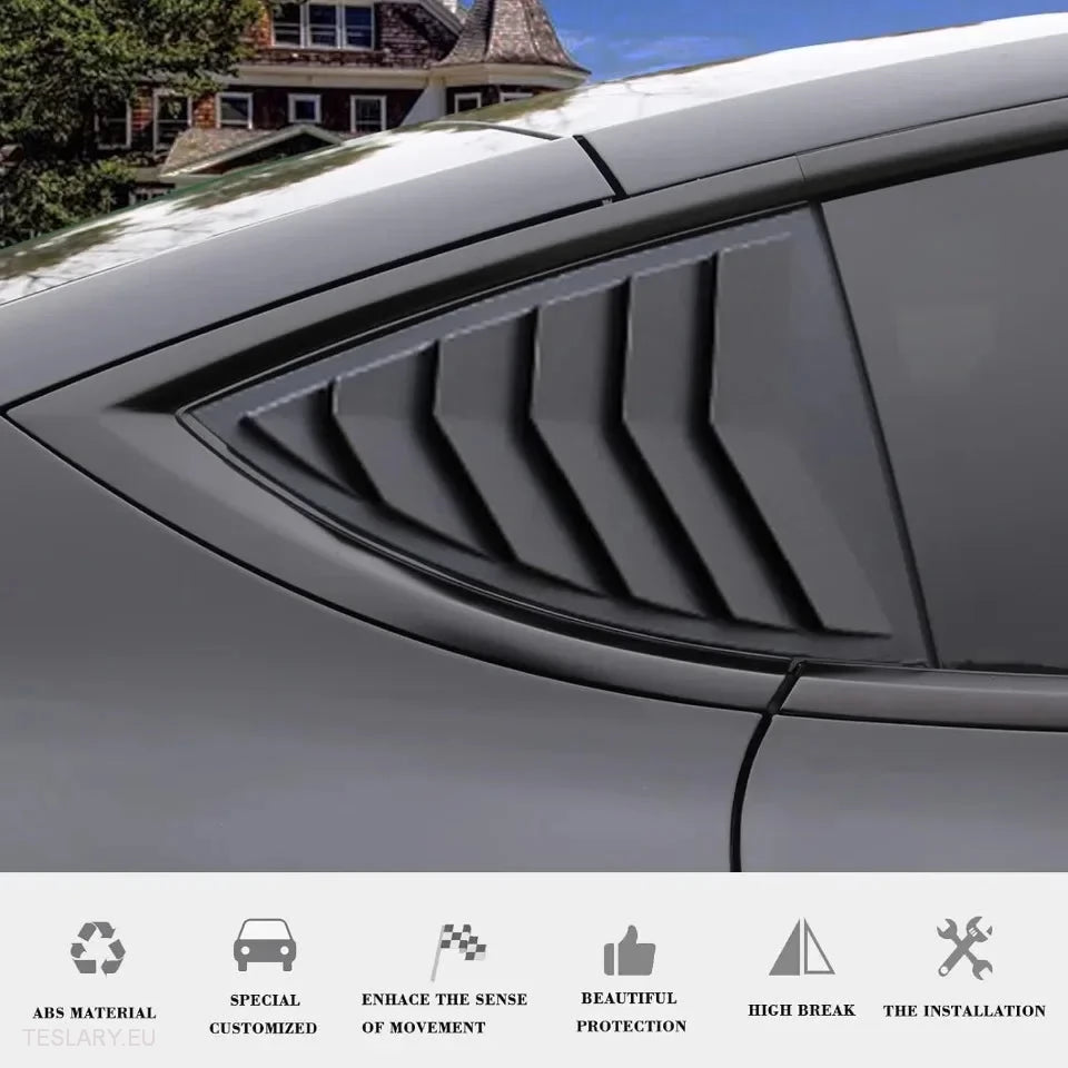 Tesla Sports Style Rear Side Windows Splitter/Spoiler ( 2 Pieces ) - Tesla Shop Europe - TESLARY.IE Ireland - France boutique- Deutschland Geschäft- España comercio - Nederland winkel- TESLARY.IE