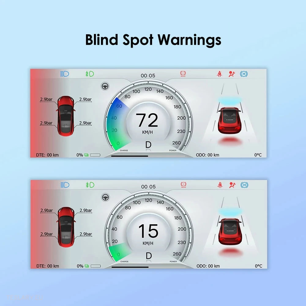 Tesla 3/Y Dash Instrument Cluster 6.2" Wide Multi Function -TESLARY.IE Tesla Shop Europe