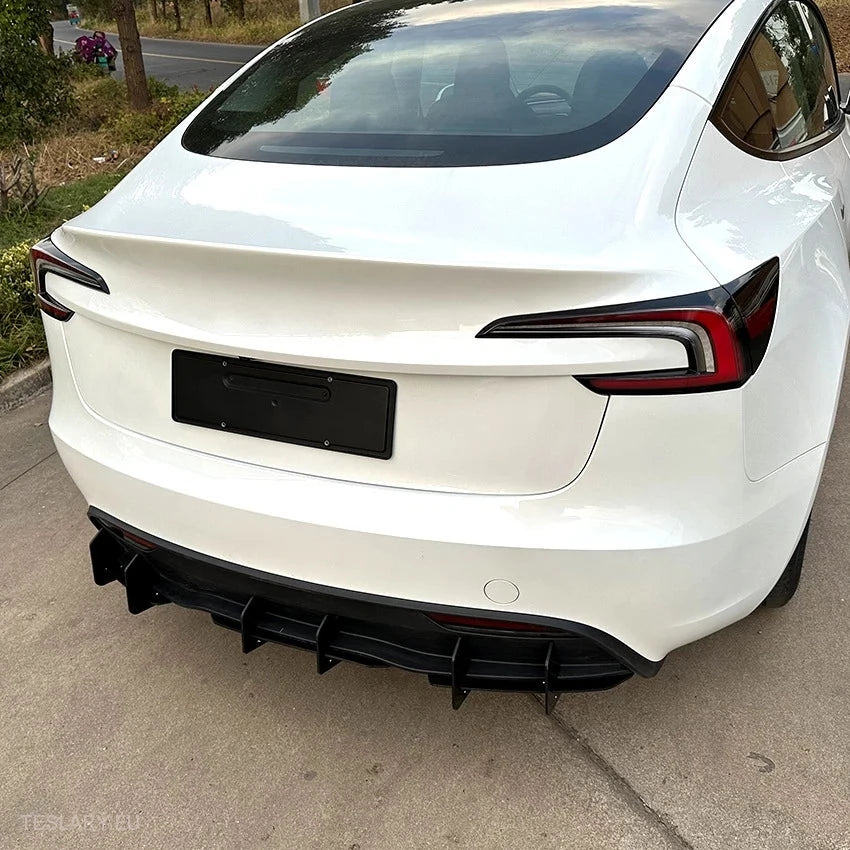 Tesla 3 Highland Rear Bumper Diffuser Body Kit -TESLARY.IE Tesla Shop Europe