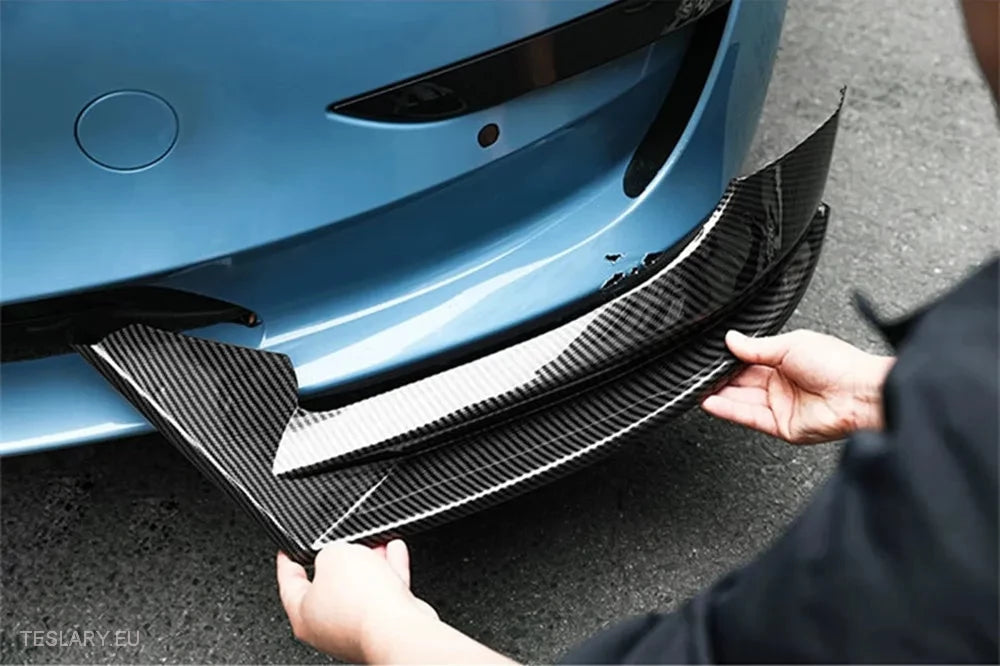 Tesla 3/Y Bodykit Front Diffuser Spoiler Black or Carbon - Tesla Shop Europe - TESLARY.IE Ireland - France boutique- Deutschland Geschäft- España comercio - Nederland winkel- TESLARY.IE