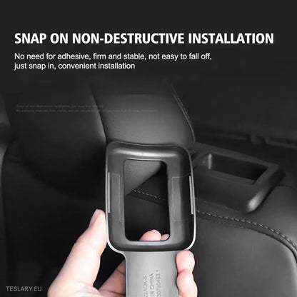 Tesla Y Rear Seat Belt Bracket ( 2 Pieces ) - Tesla Shop Europe - TESLARY.IE Ireland - France boutique- Deutschland Geschäft- España comercio - Nederland winkel- TESLARY.IE