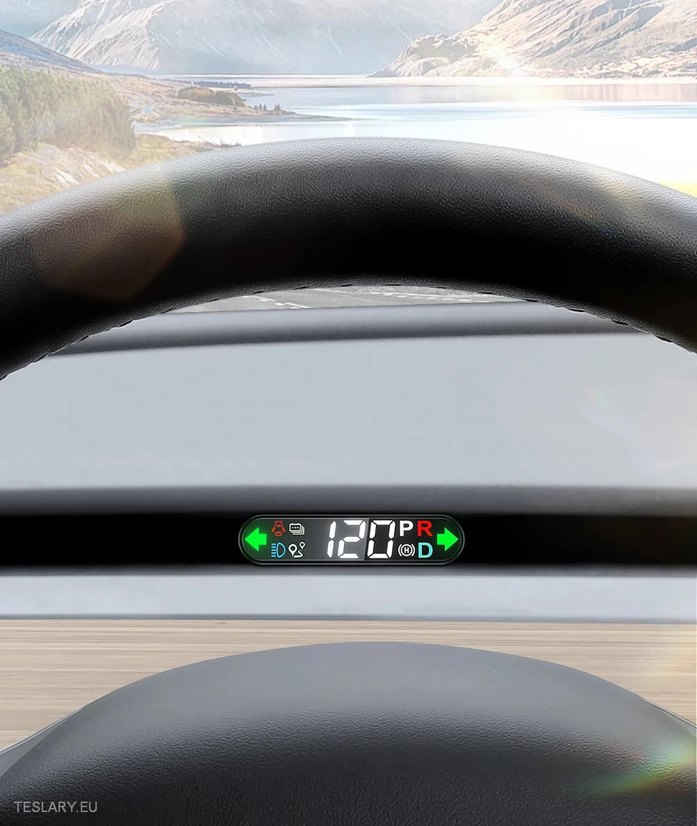 Tesla 3/Y Speed Meter Heads Up Display -TESLARY.IE Tesla Shop Europe