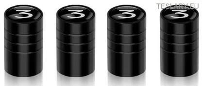 Tesla Tyre Air Valves with Model 3 or Model Y Logo