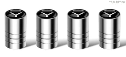 Tesla Tyre Air Valves with Model 3 or Model Y Logo