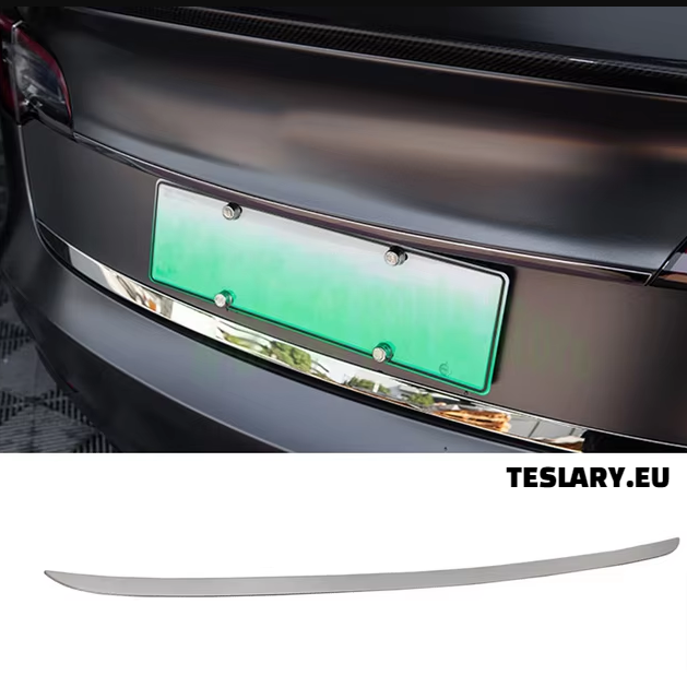 Tesla Model Y Trunk Chrome Protective Strips