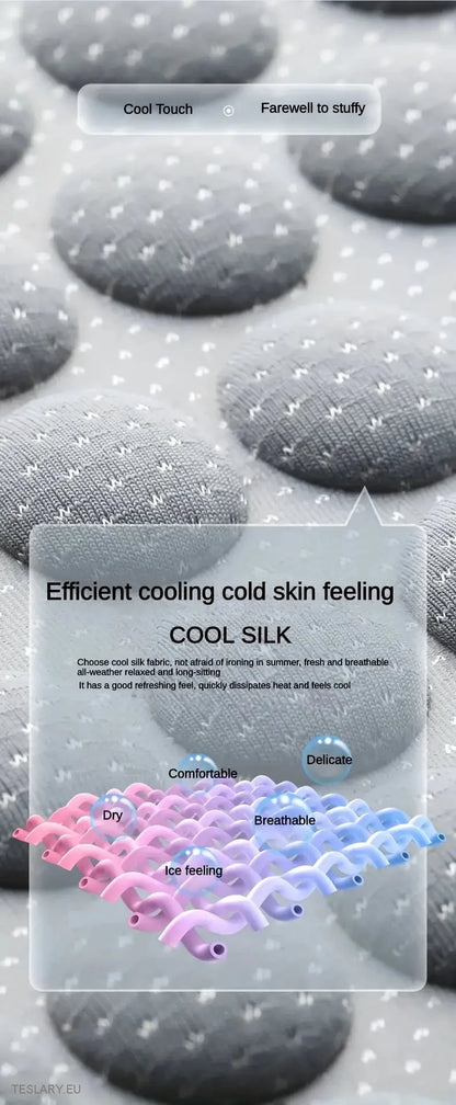 Tesla Modello 3/Y/S Copert di sedili di raffreddamento in tessuto traspirante nero