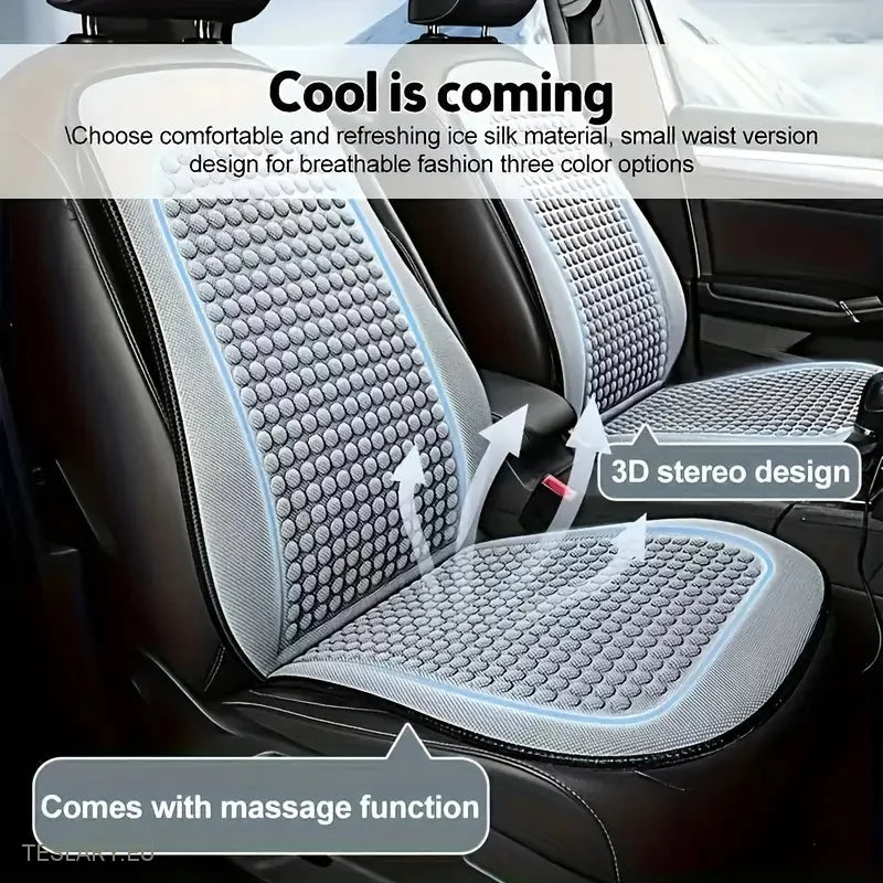 Tesla Model 3 / Y / S Cooling Seat Covers in Black Breathable Fabric