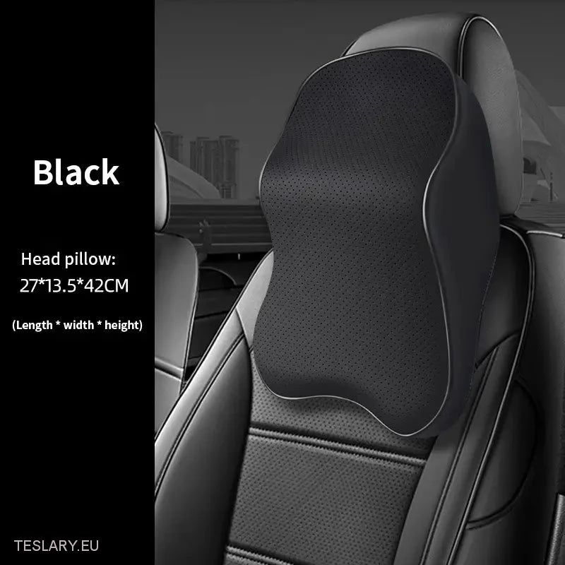 Extra Large PU Leather Headrest Pillow Suitable for Tesla Model 3 / Y -TESLARY.IE Tesla Shop Europe