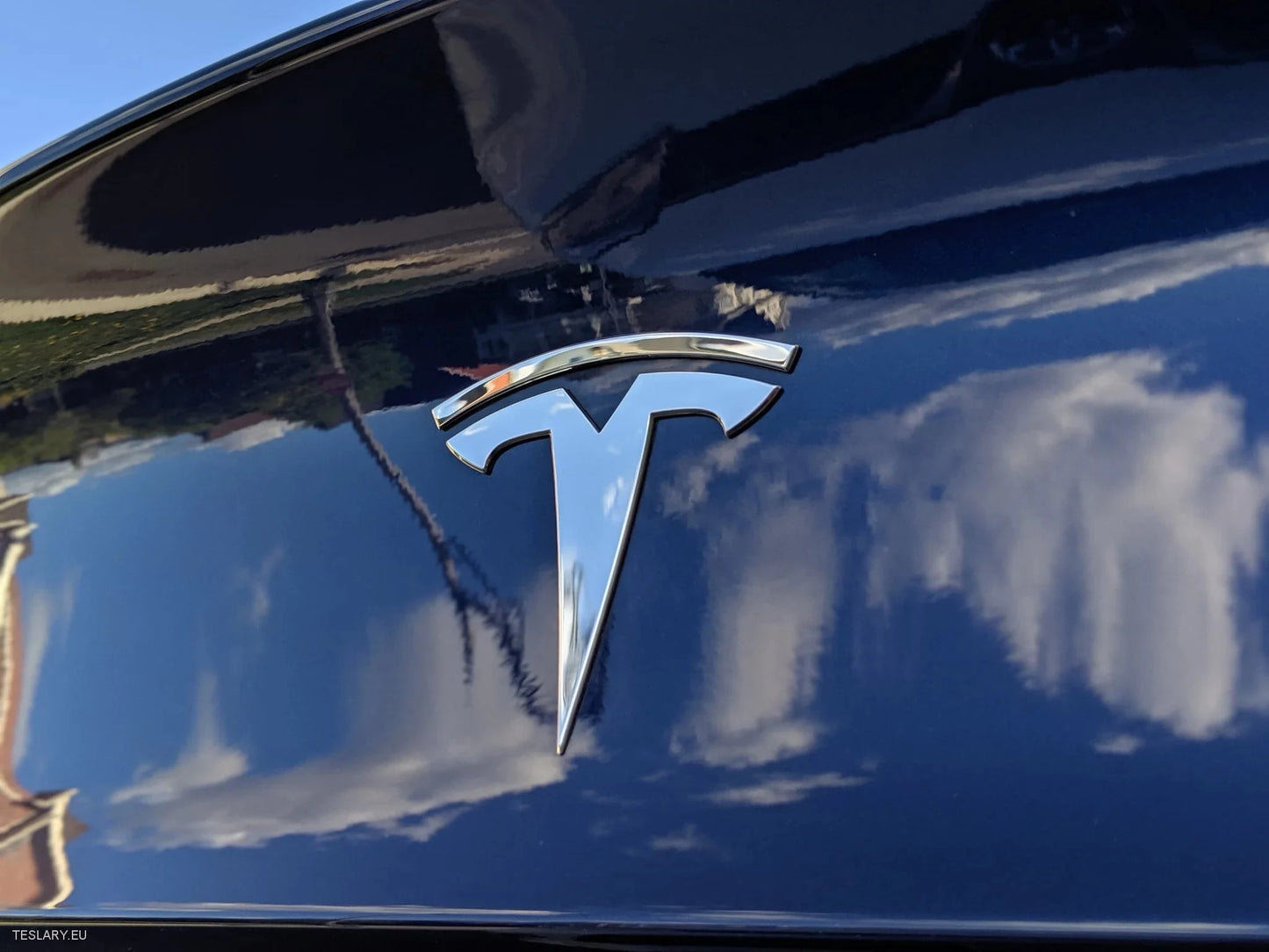 Tesla Model 3 / Y Rear Tail Logo Black , Carbon , Chrome , Red