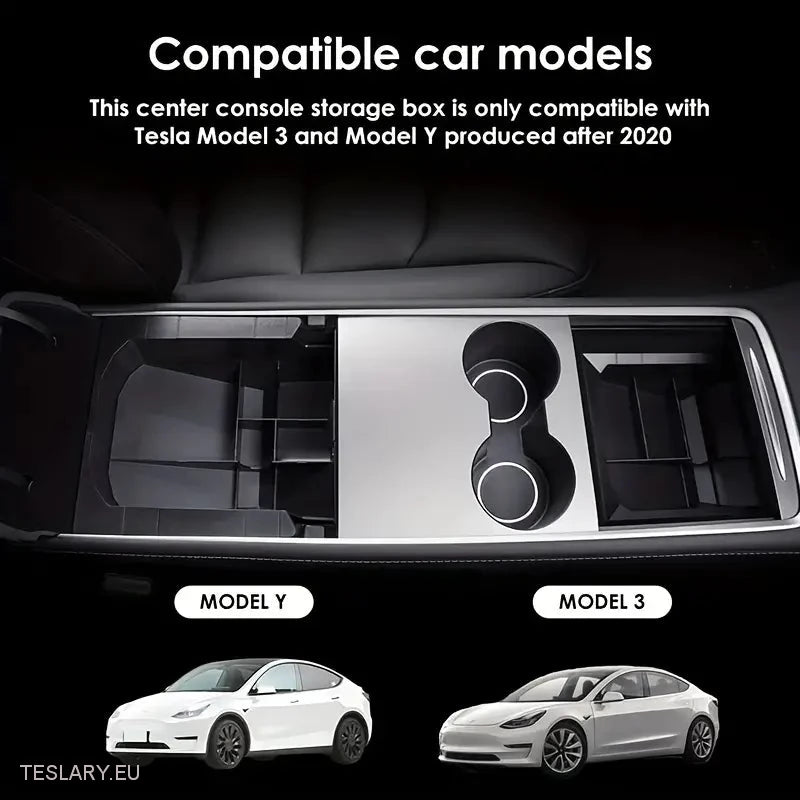 Tesla Model 3 / Y Centre Console Rear Organiser Trays Front & Rear Option