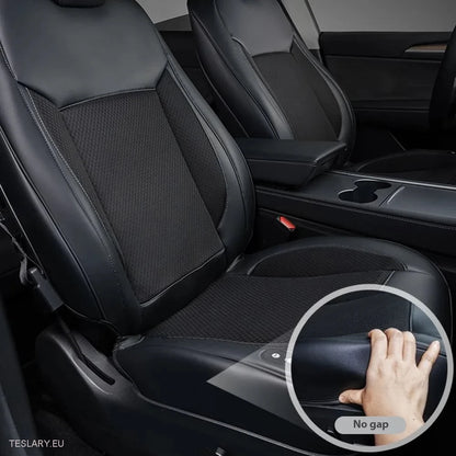 Tesla Model 3 / Y Ventilated Seat Cover(s) in Black or White PU Leather ( 1 Piece )