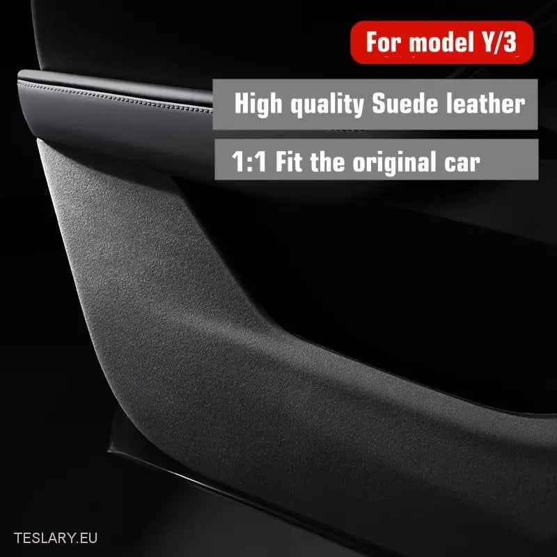 Tesla Model 3 / Y Anti Kick Protective Suede Door Panel Covers