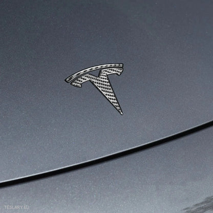 Tesla Model 3 / Y Front Logo Black , Carbon , Chrome , Red