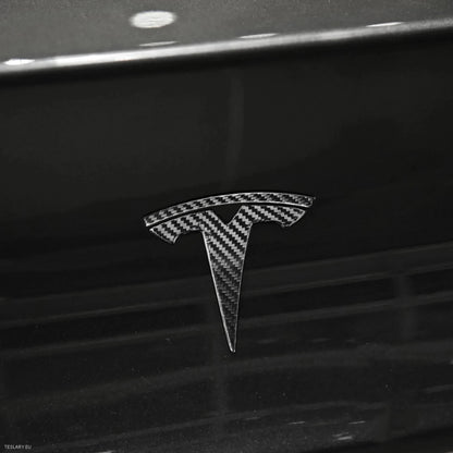 Tesla Model 3 / Y Rear Tail Logo Black , Carbon , Chrome , Red