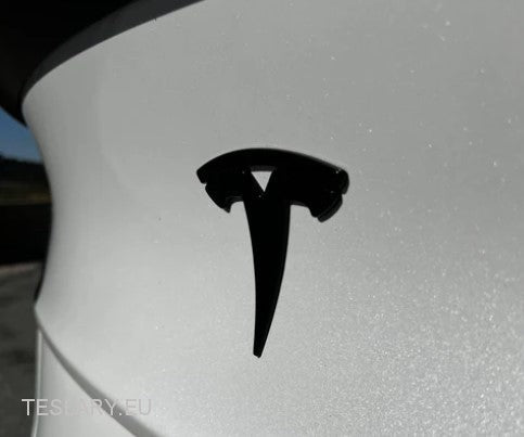 Tesla Model 3 / Y Rear Tail Logo Black , Carbon , Chrome , Red