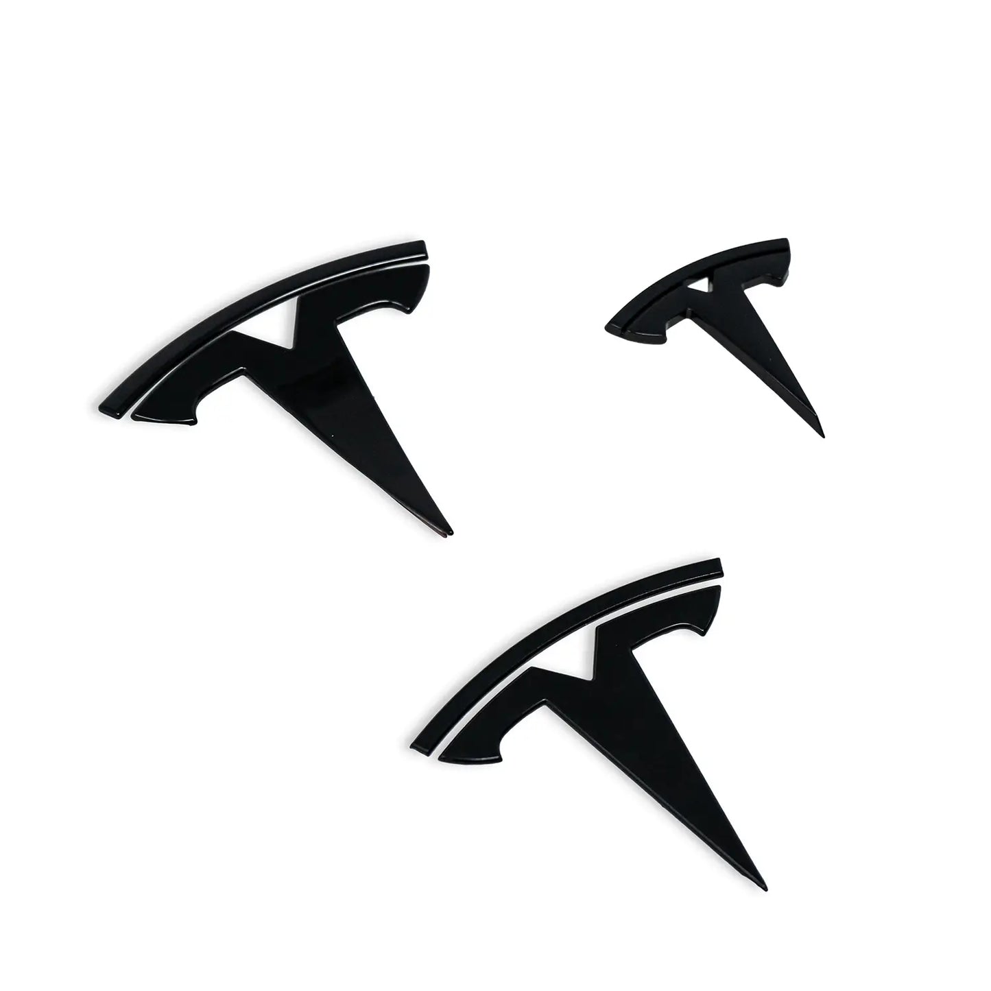 Tesla Model 3 Front , Rear & Steering Wheel Logos Kit -TESLARY.IE Tesla Shop Europe