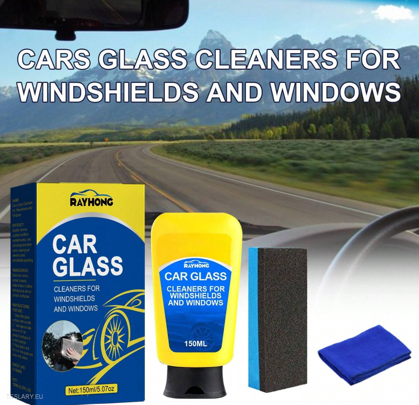 Specialist Car Glass & Windshield Cleaner 150ml Bundle -TESLARY.IE Tesla Shop Europe