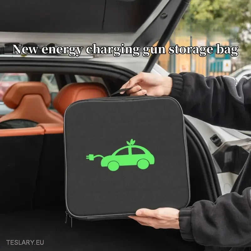 EV Cable Storage Bags Round , Square & Rectangular -TESLARY.IE Tesla Shop Europe