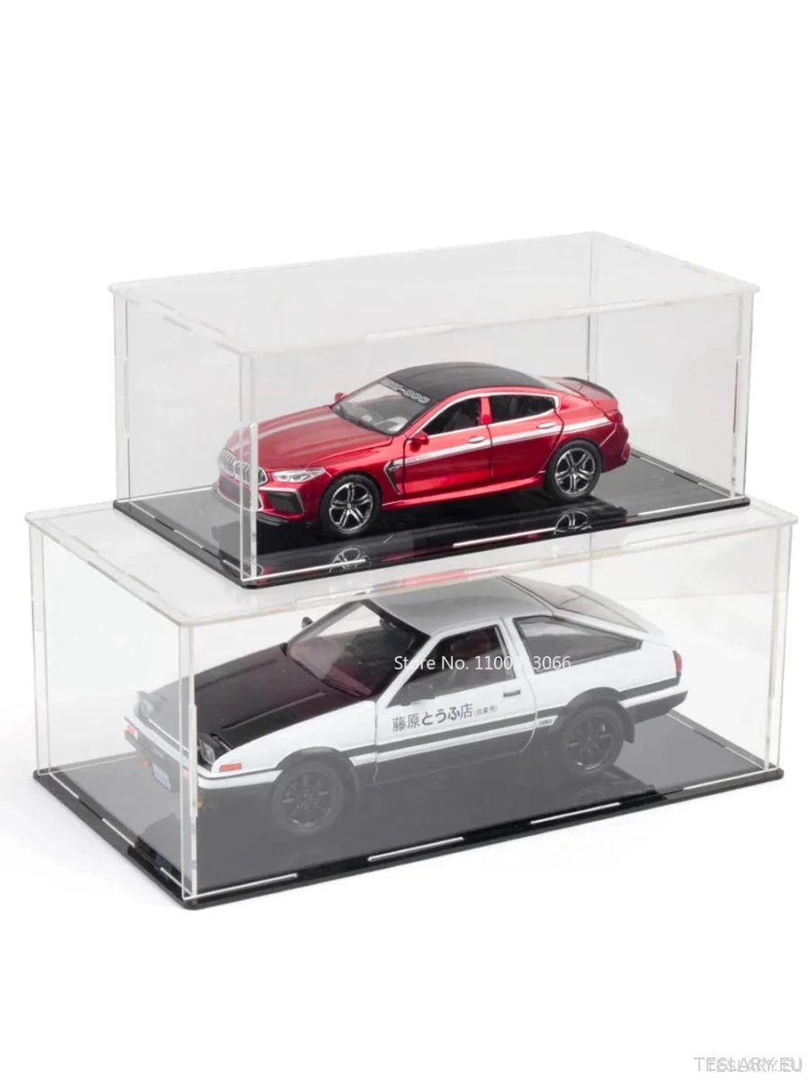Acrylic Display Case for 1/24 & 1/32 Scale Model Cars - TESLARY Tesla Shop Accessories Europe Nederlands Ireland Deutschland Espana Alicante France Italia