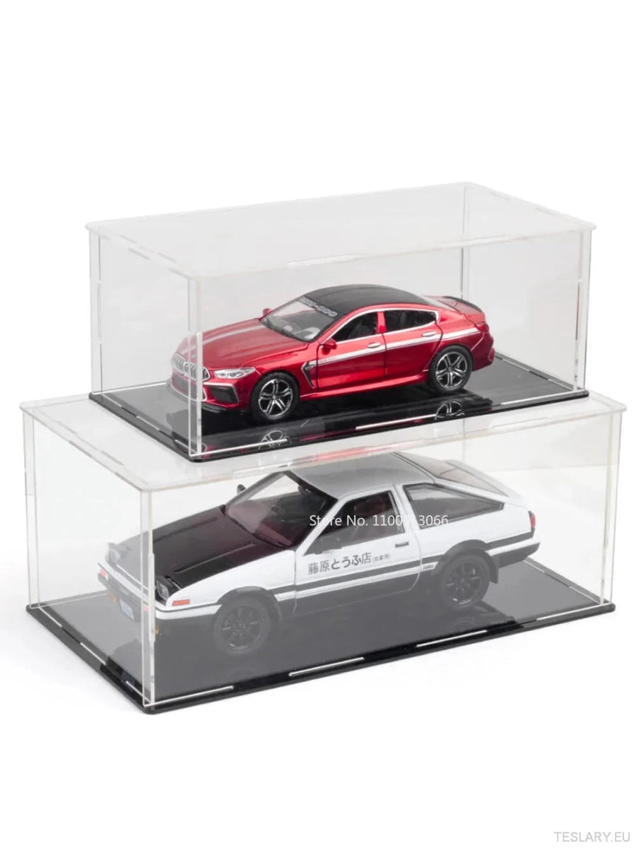Acrylic Display Case for 1/24 & 1/32 Scale Model Cars - TESLARY Tesla Shop Accessories Europe Nederlands Ireland Deutschland Espana Alicante France Italia