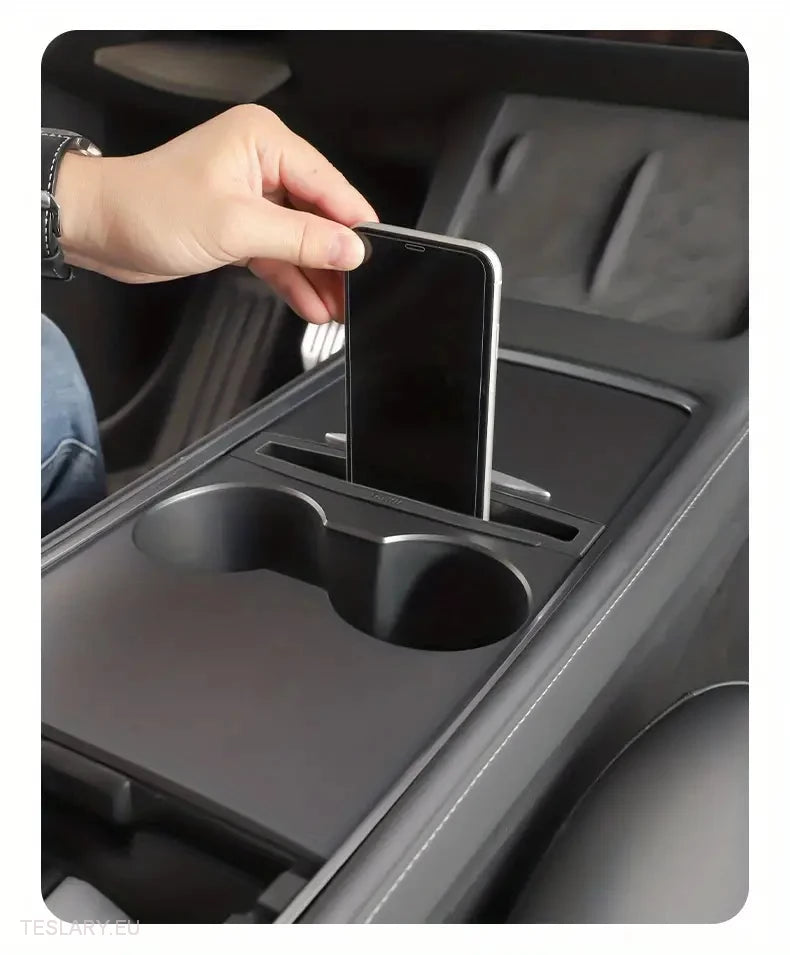 Centre Console Organiser & Phone Holder for Tesla  Model 3 / Y -TESLARY.IE Tesla Shop Europe