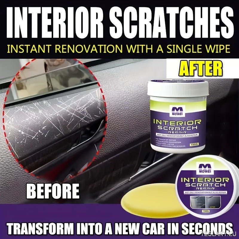 Car Interior Renewal Cream - Scratch Remover & Plastic Repair for Dashboards, Trim & Bumpers - TESLARY Tesla Shop Accessories Europe Nederlands Ireland Deutschland Espana Alicante France Italia