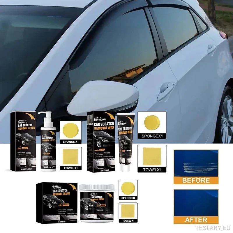 Car Paint Care Scratch Removal Lotion Paint Care Kit Repair Polishing for Tesla and other EVs - TESLARY Tesla Shop Accessories Europe Nederlands Ireland Deutschland Espana Alicante France Italia