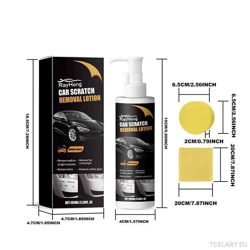 Car Paint Care Scratch Removal Lotion Paint Care Kit Repair Polishing for Tesla and other EVs - TESLARY Tesla Shop Accessories Europe Nederlands Ireland Deutschland Espana Alicante France Italia