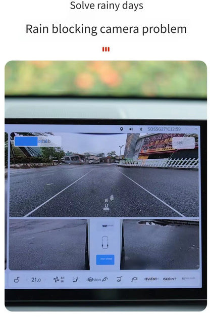 Car Rear Camera Rain Cover ABS Waterproof Rear View Camera Shield for your Tesla Model 3 / Y with Logo - TESLARY Tesla Shop Accessories Europe Nederlands Dublin Cork Ireland Deutschland Espana Alicante France Italia