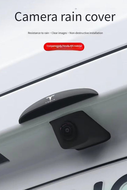 Car Rear Camera Rain Cover ABS Waterproof Rear View Camera Shield for your Tesla Model 3 / Y with Logo - TESLARY Tesla Shop Accessories Europe Nederlands Dublin Cork Ireland Deutschland Espana Alicante France Italia