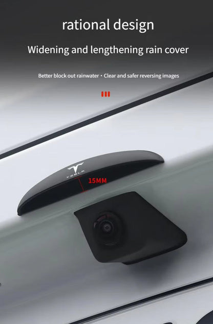 Car Rear Camera Rain Cover ABS Waterproof Rear View Camera Shield for your Tesla Model 3 / Y with Logo - TESLARY Tesla Shop Accessories Europe Nederlands Dublin Cork Ireland Deutschland Espana Alicante France Italia
